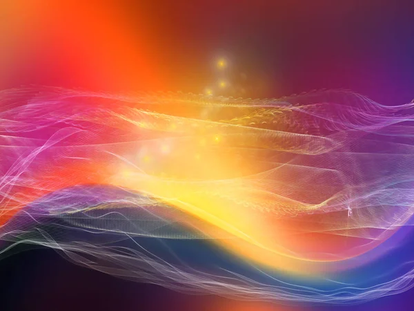 Light Wave Series Abstract Background Sine Waves Lights Background Subject — Stock Photo, Image