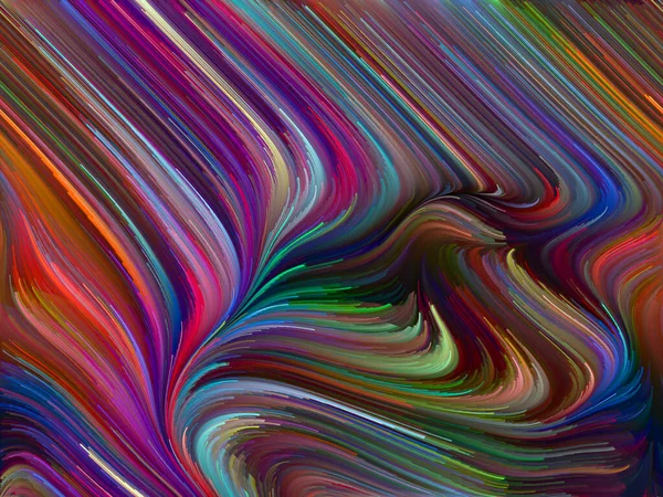 Série Color Swirl Conception Abstraite Faite Mouvement Coloré Fibres Spectrales — Photo