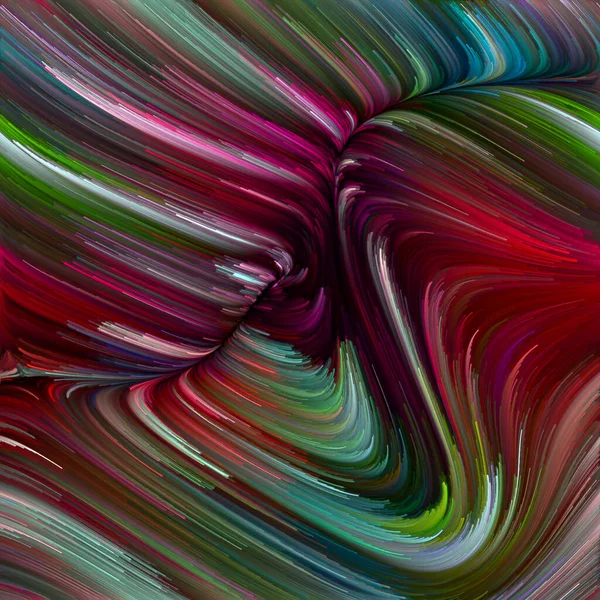 Color Swirl Serie Kreative Anordnung Der Bunten Bewegung Der Spektralfasern — Stockfoto