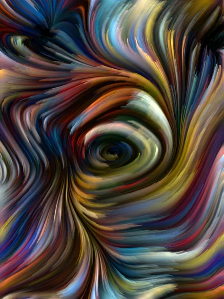 Kleur Swirl Serie Ontwerp Samengesteld Uit Kleurrijke Beweging Van Spectrale — Stockfoto