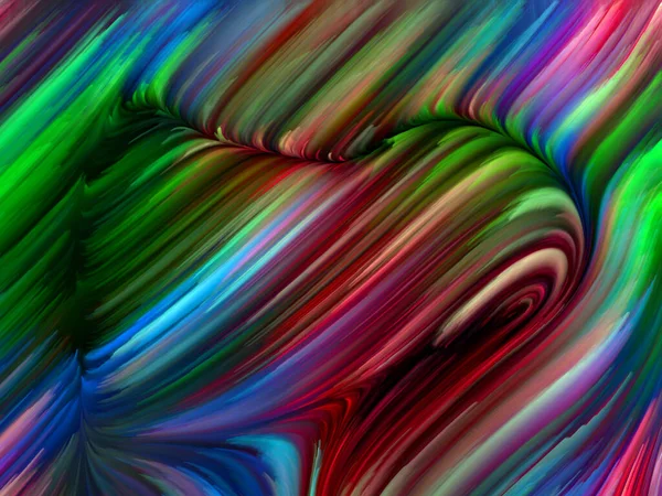 Color Swirl Series Design Composed Colorful Motion Spectral Fibers Subject — Stock Photo, Image