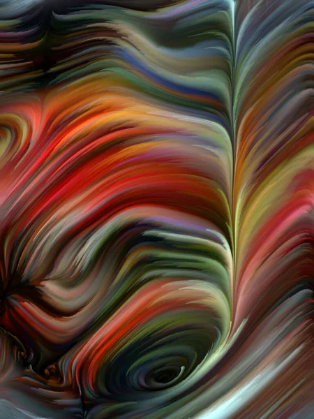 Seria Color Swirl Tło Barwnego Ruchu Włókien Spektralnych Projektach Dotyczących — Zdjęcie stockowe