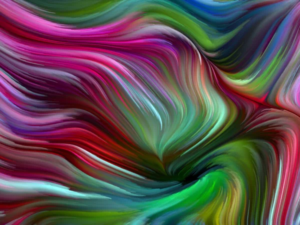 Color Swirl Serie Hintergrund Der Bunten Bewegung Spektraler Fasern Für — Stockfoto