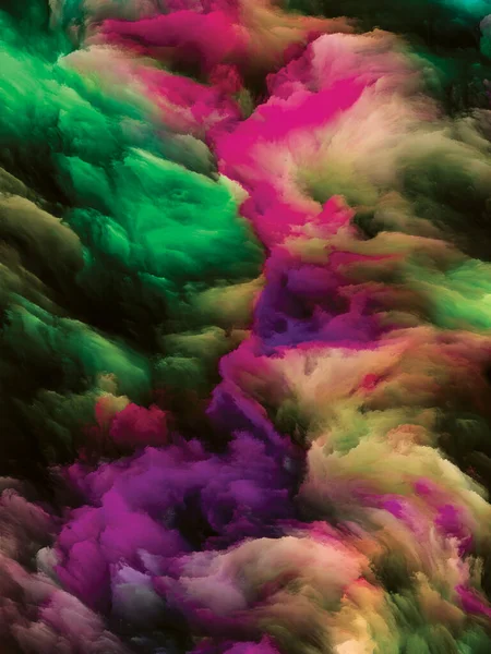Серия Color Swirl Фон Красочного Движения Жидкой Краски Холсте Сочетании — стоковое фото