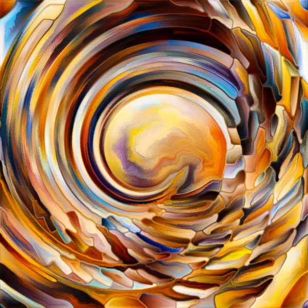 Radiant Circle Series Vibrant Abstract Radial Design Subject Energy Spirituality — Stock Photo, Image