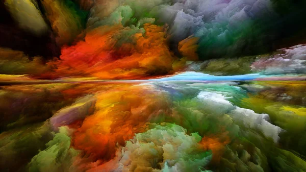 Colors End Landscapes Mind Series Abstraction Bright Paint Motion Gradients — Stock Photo, Image