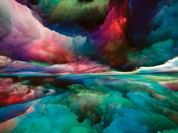 Inre Landskap Color Dreams Serien Abstrakt Design Färg Texturer Och — Stockfoto