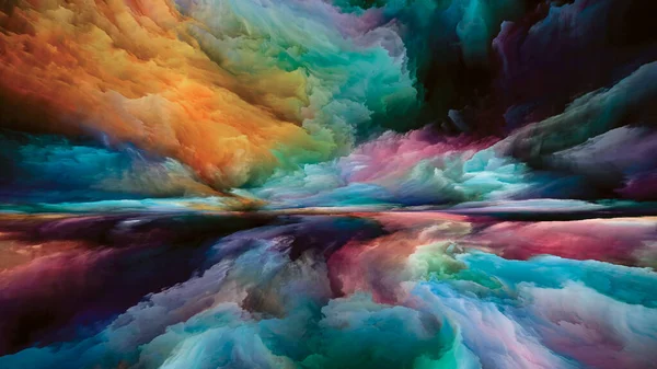 Spectral Landscape Color Dreams Series Background Design Paint Textures Gradient — Stock Photo, Image