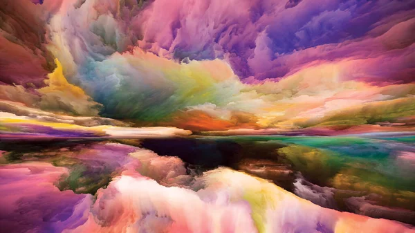 Tierra Interior Seeing Never World Series Composición Gráfica Colores Texturas — Foto de Stock