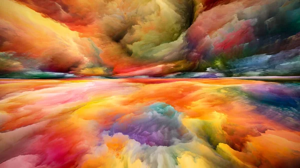 Gespenstische Landschaft Seeing Never World Serie Anordnung Von Farben Texturen — Stockfoto