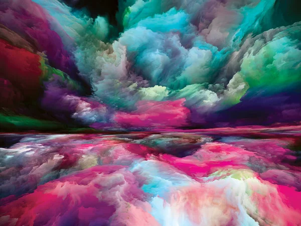 Paysage Spectral Série Color Dreams Conception Toile Fond Peinture Textures — Photo