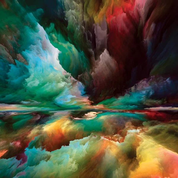 Spectral Land Color Dreams Series Abstract Arrangement Paint Textures Gradient — Stock Photo, Image