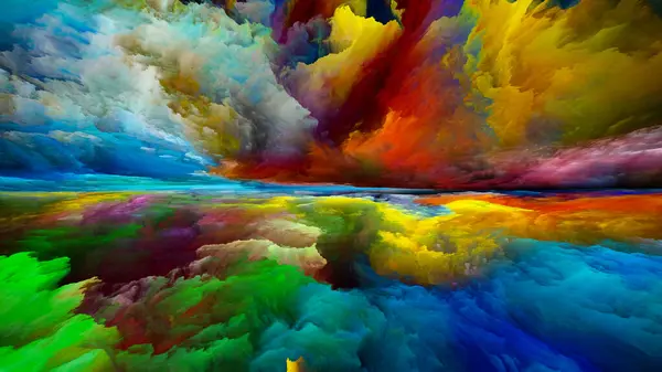 Clouds Light Escape Reality Series Design Composed Surreal Sunset Sunrise — Stock Photo, Image