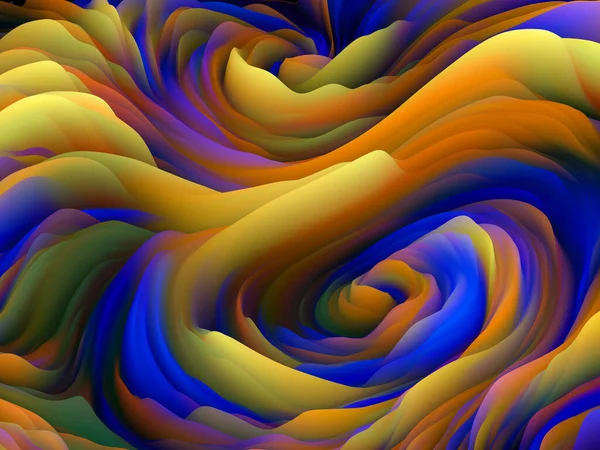 Superfície Caótica Série Ondas Dimensionais Abstração Artística Redemoinho Textura Cor — Fotografia de Stock