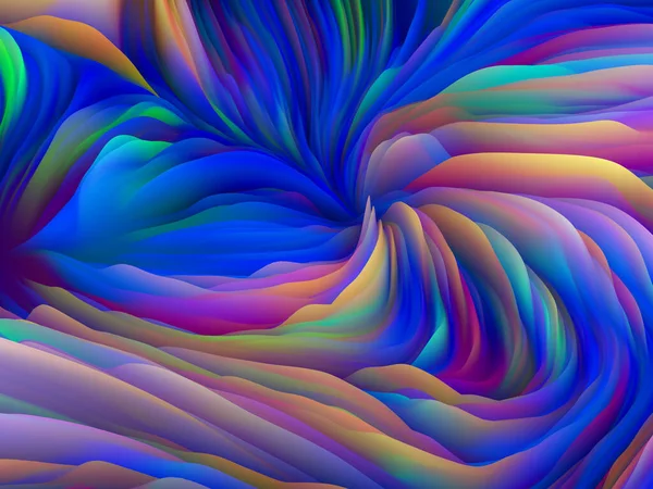 Superficie Caótica Serie Dimensional Wave Abstracción Artística Swirling Color Texture —  Fotos de Stock