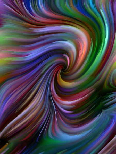 Série Color Swirl Composition Mouvement Coloré Des Fibres Spectrales Pour — Photo