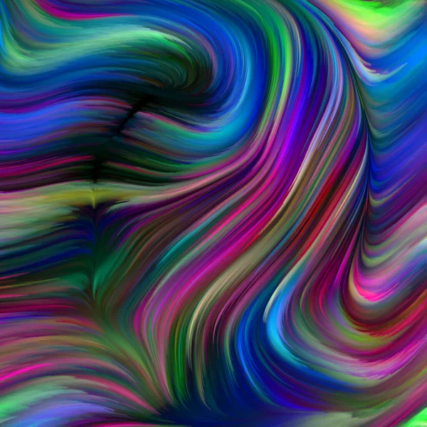 Color Swirl Series Design Composed Colorful Motion Spectral Fibers Metaphor — Stock Photo, Image