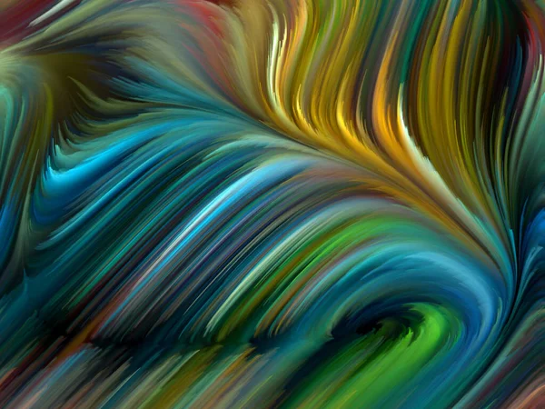 Color Swirl Serie Künstlerische Abstraktion Bunter Bewegungen Spektraler Fasern Zum — Stockfoto