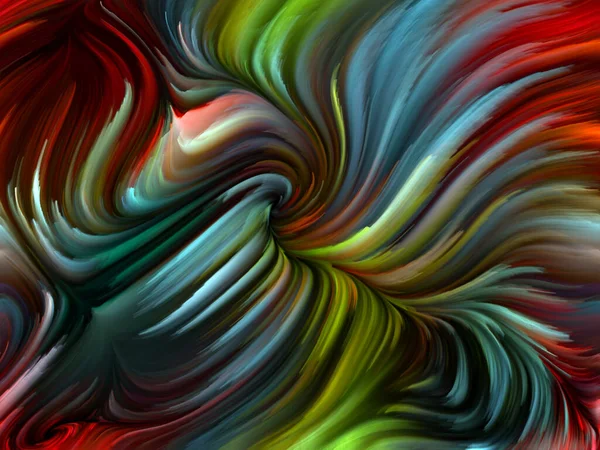 Color Swirl Series Abstract Background Made Colorful Motion Spectral Fibers — Stock Photo, Image