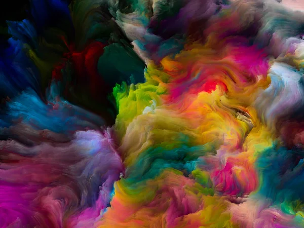 Seria Color Swirl Artystyczne Tło Wykonane Kolorowego Ruchu Płynnej Farby — Zdjęcie stockowe