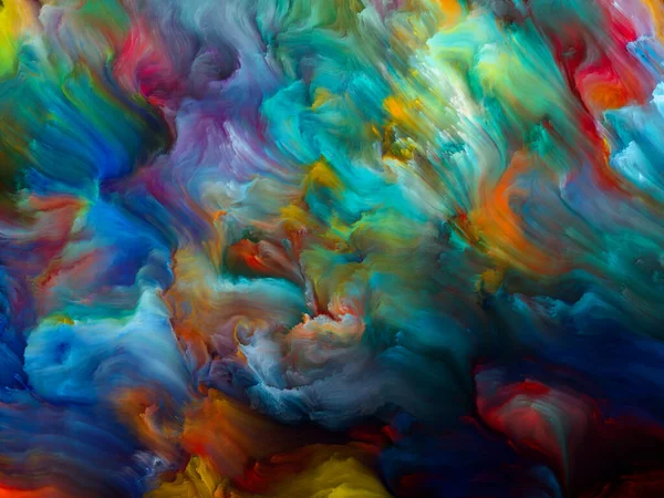 Série Color Swirl Cenário Visualmente Atraente Feito Movimento Colorido Tinta — Fotografia de Stock