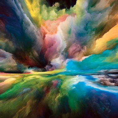 Çoklu Renkli Peyzaj. 