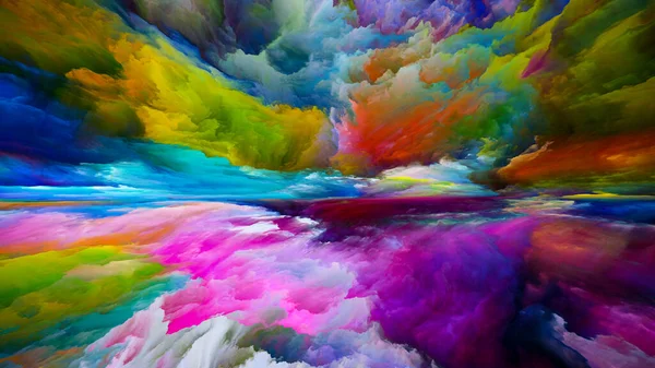 Chmury Światła Seria Ucieczka Rzeczywistości Kompozycja Surrealistycznych Kolorów Faktur Wschodu — Zdjęcie stockowe
