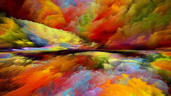 Rainbow Enlightenment Escape Reality Interaction Des Couleurs Textures Lever Soleil — Photo