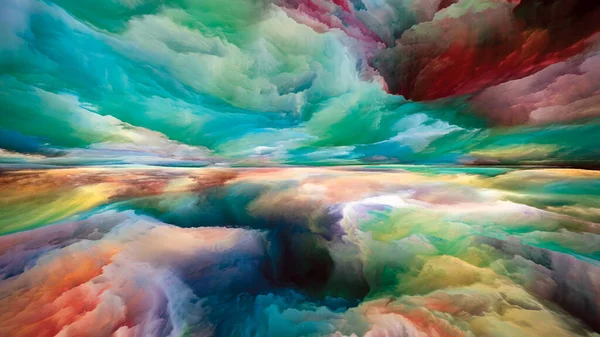 グラデーションの風景 世界シリーズには登場しない 内側の生活 ドラマ アート デザインのプロジェクトで使用するための色 テクスチャ グラデーション雲で構成された芸術的な抽象化 — ストック写真