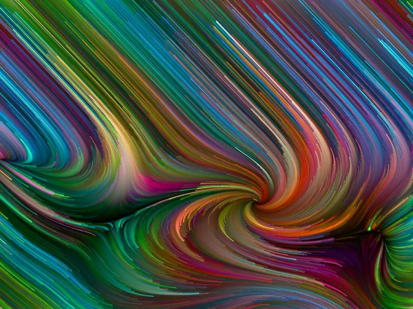 Série Color Swirl Arranjo Movimento Colorido Fibras Espectrais Sobre Tema — Fotografia de Stock