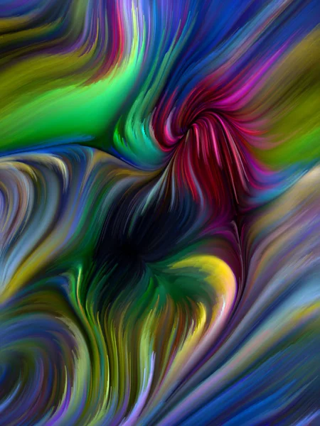 Color Swirl Serien Bakgrundsdesign Färgglada Rörelser Spektrala Fibrer Temat Liv — Stockfoto