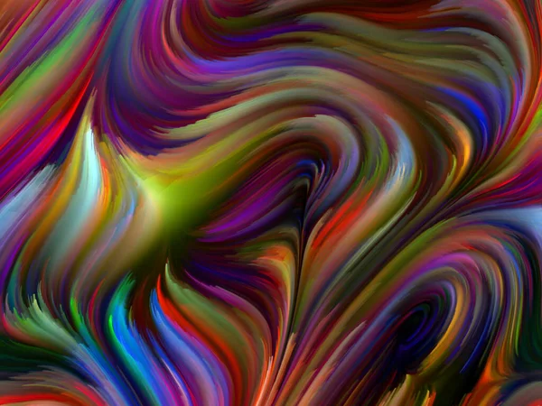 Color Swirl Serie Abstrakter Hintergrund Aus Bunten Bewegungen Spektraler Fasern — Stockfoto