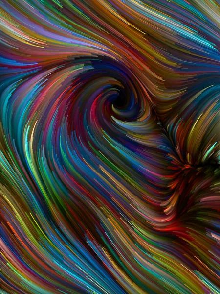 Série Color Swirl Contexto Composto Por Movimento Colorido Fibras Espectrais — Fotografia de Stock