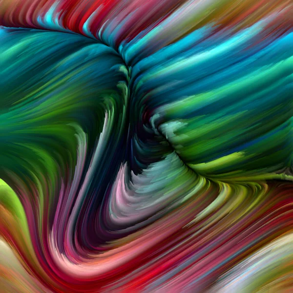 Серия Color Swirl Творческая Организация Красочного Движения Спектральных Волокон Предмета — стоковое фото