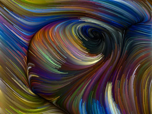 Color Swirl Serie Wechselspiel Bunter Bewegungen Spektraler Fasern Für Leben — Stockfoto