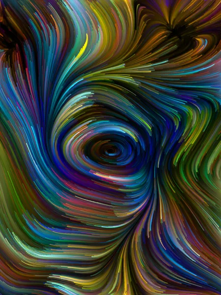 Série Color Swirl Conception Fond Mouvement Coloré Fibres Spectrales Pertinentes — Photo