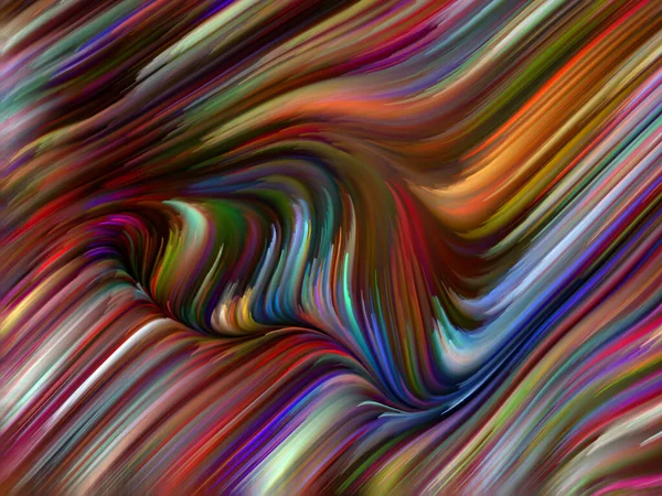 Color Swirl Serie Hintergrund Der Bunten Bewegung Spektraler Fasern Verbindung — Stockfoto