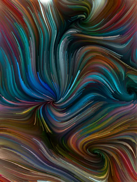 Color Swirl Series Artistic Background Made Colorful Motion Spectral Fibers — Stock Photo, Image