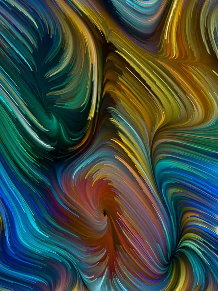 Color Swirl Serie Hintergrundkomposition Bunter Bewegung Spektraler Fasern Zum Thema — Stockfoto