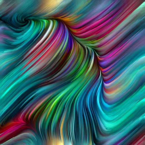 Kleur Swirl Serie Samenstelling Van Kleurrijke Beweging Van Spectrale Vezels — Stockfoto