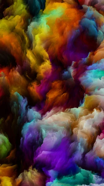 Kleur Swirl Serie Achtergrond Ontwerp Van Kleurrijke Beweging Van Vloeibare — Stockfoto