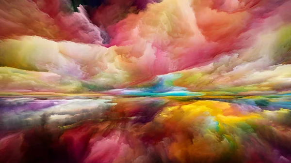 Spektralland Color Dreams Serien Konstnärlig Abstraktion Sammansatt Färg Texturer Och — Stockfoto