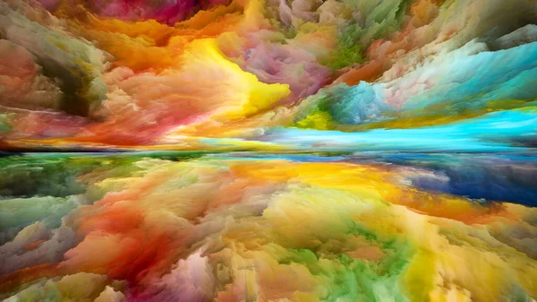 Spektrální Země Série Color Dreams Umělecká Abstrakce Složená Barev Textur — Stock fotografie
