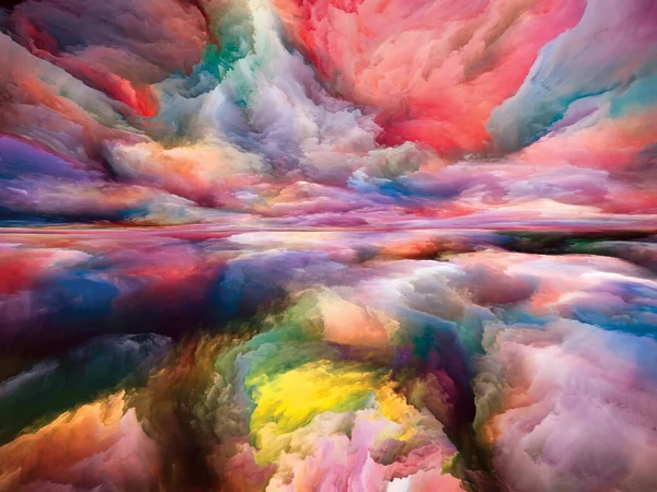 Magie Paysage Série Color Dreams Image Peinture Des Textures Des — Photo