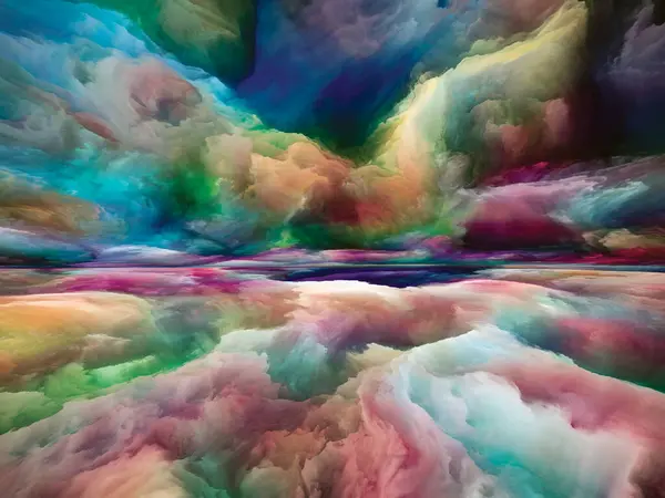 Přechod Krajinu Série Color Dreams Tvůrčí Uspořádání Barev Textur Gradientních — Stock fotografie