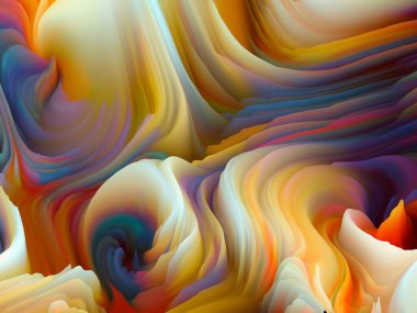 Renk Fırtınası serisi. Sanal köpüğün, sanat ve tasarım konularında duvar kağıdı veya arkaplan görevi görmesi için 3B canlandırması