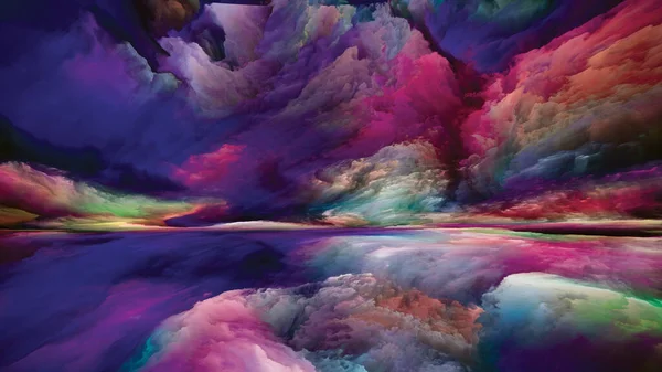 Regenbogenlandschaft Seeing Never World Serie Design Bestehend Aus Farben Texturen — Stockfoto