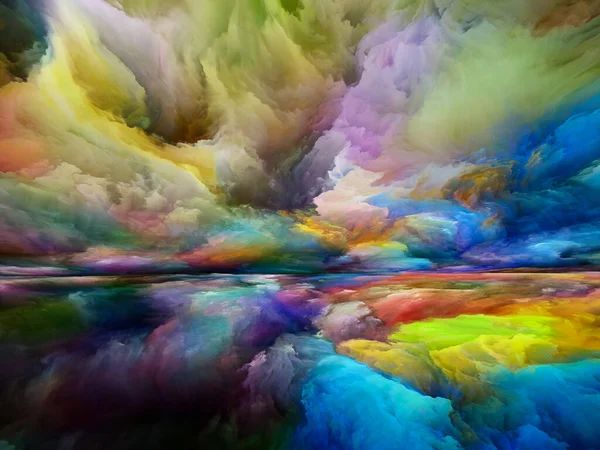 Geheimnis Der Landschaft Serie Color Dreams Hintergrund Aus Farbe Texturen — Stockfoto