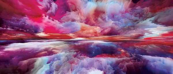 Inre Landskap Color Dreams Serien Visuellt Attraktiv Bakgrund Färg Texturer — Stockfoto