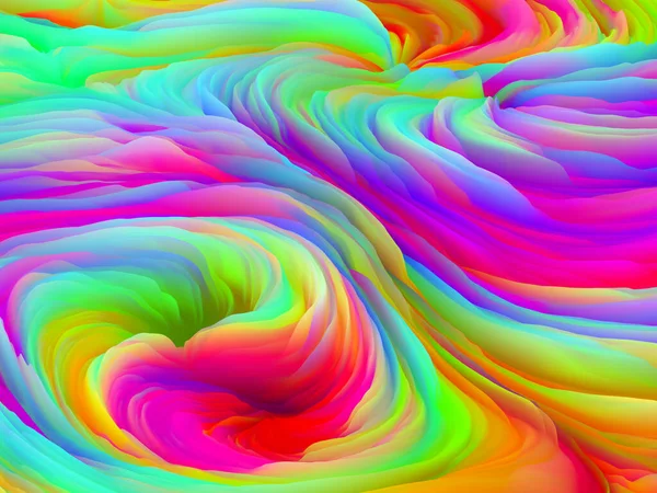 Serie Tormenta Color Ilustración Ondas Coloridas Espuma Virtual Para Servir — Foto de Stock